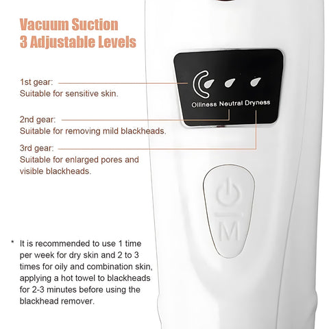 5-in-1 Electric Blackhead Remover Vacuum – Deep Pore Cleaner