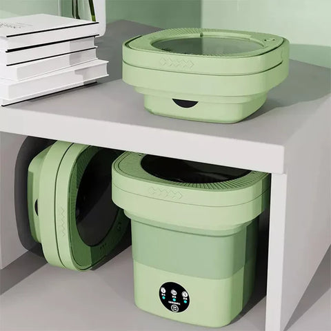Portable Mini Folding Washing Machine with Built-in Spinner