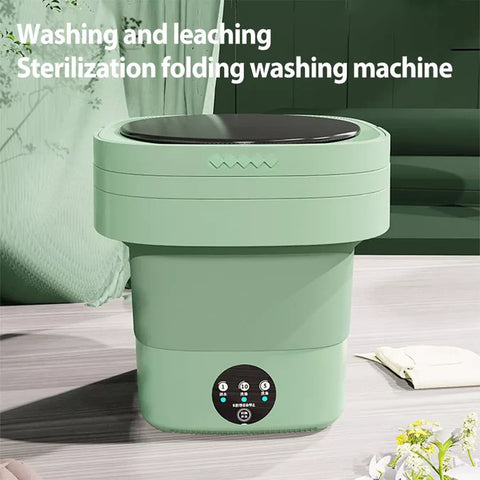 Portable Mini Folding Washing Machine with Built-in Spinner